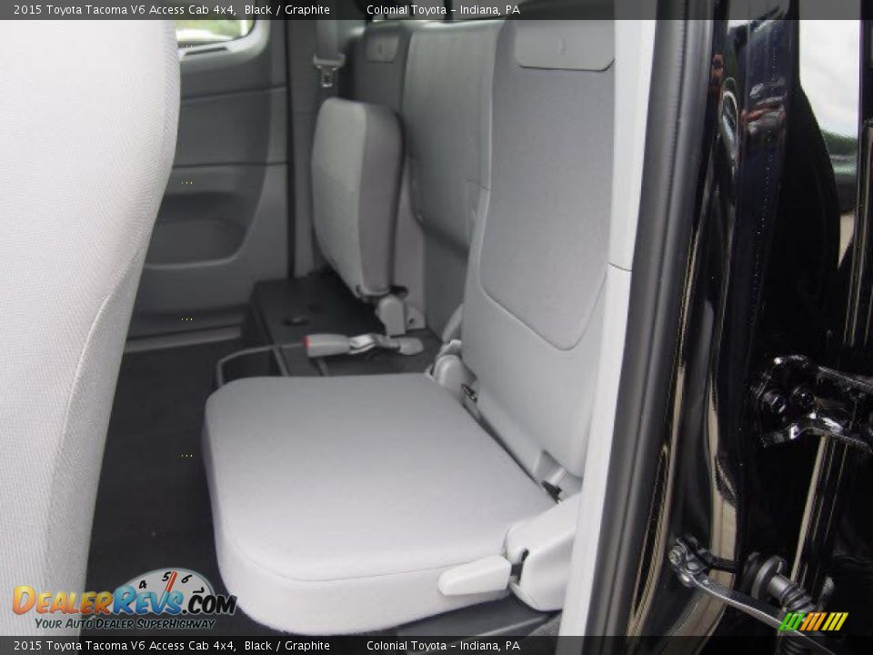 Rear Seat of 2015 Toyota Tacoma V6 Access Cab 4x4 Photo #4