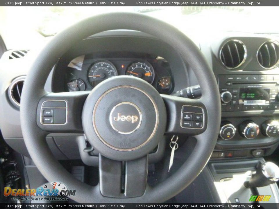 2016 Jeep Patriot Sport 4x4 Maximum Steel Metallic / Dark Slate Gray Photo #15