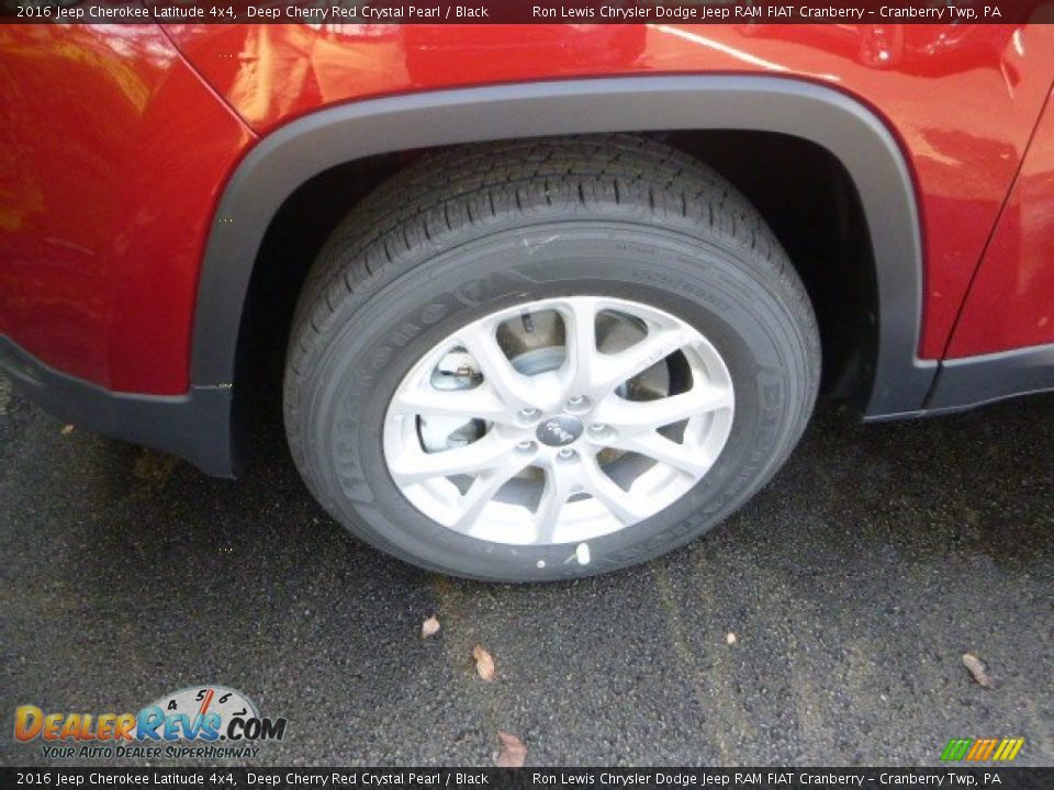 2016 Jeep Cherokee Latitude 4x4 Deep Cherry Red Crystal Pearl / Black Photo #2