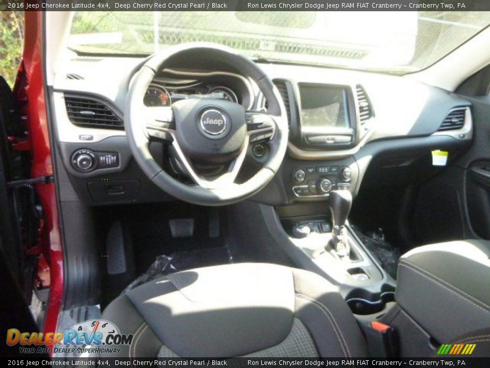 2016 Jeep Cherokee Latitude 4x4 Deep Cherry Red Crystal Pearl / Black Photo #9