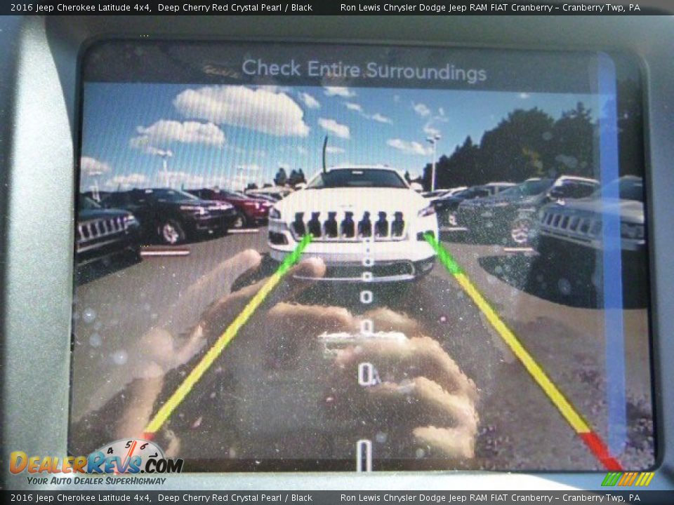 2016 Jeep Cherokee Latitude 4x4 Deep Cherry Red Crystal Pearl / Black Photo #15