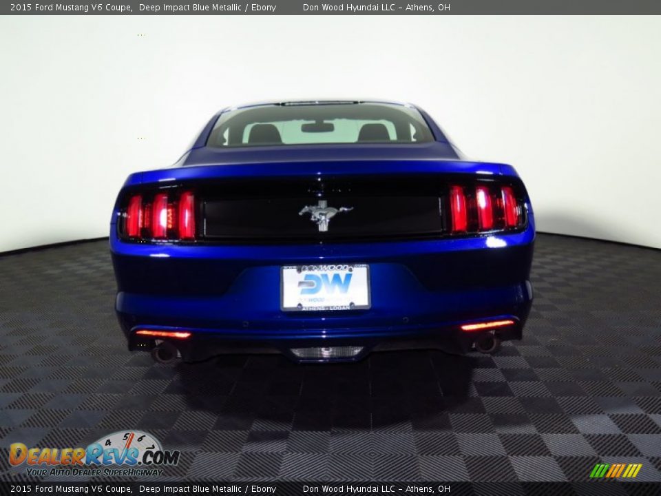 2015 Ford Mustang V6 Coupe Deep Impact Blue Metallic / Ebony Photo #10