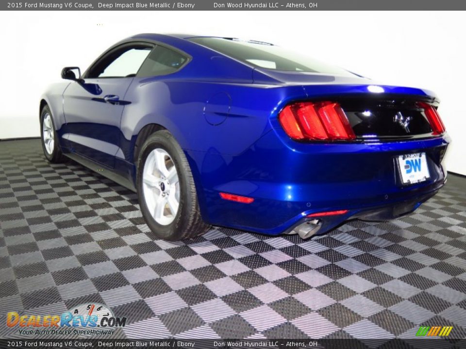 2015 Ford Mustang V6 Coupe Deep Impact Blue Metallic / Ebony Photo #11