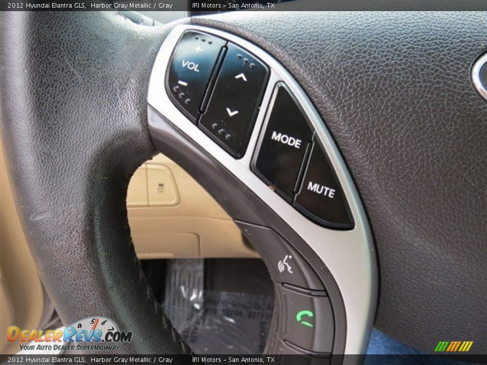 2012 Hyundai Elantra GLS Harbor Gray Metallic / Gray Photo #24