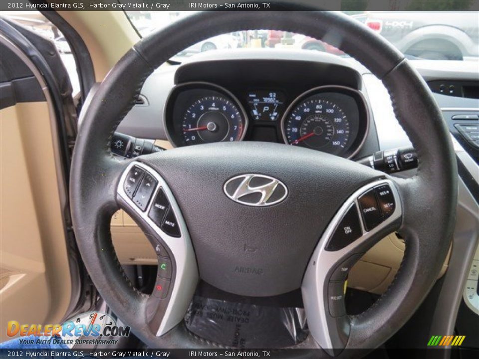 2012 Hyundai Elantra GLS Harbor Gray Metallic / Gray Photo #25