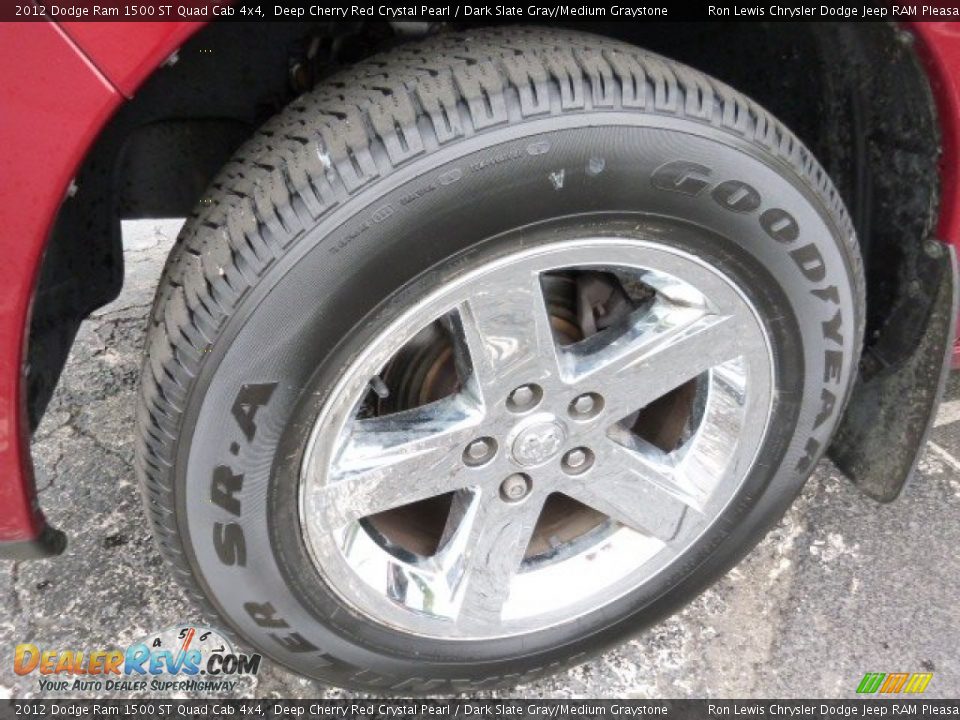 2012 Dodge Ram 1500 ST Quad Cab 4x4 Deep Cherry Red Crystal Pearl / Dark Slate Gray/Medium Graystone Photo #8