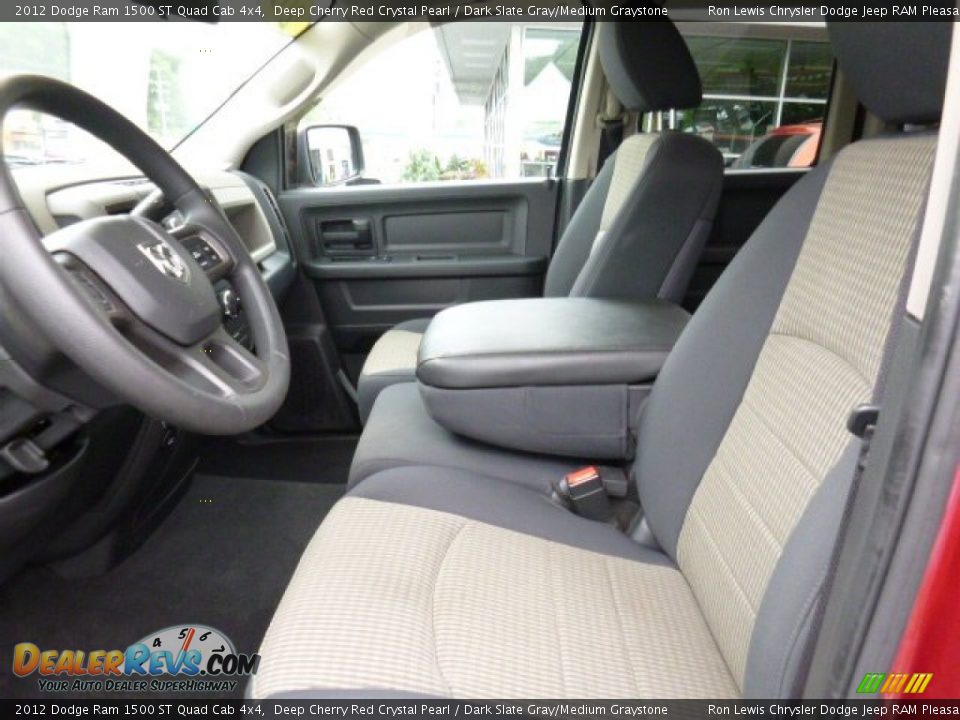 2012 Dodge Ram 1500 ST Quad Cab 4x4 Deep Cherry Red Crystal Pearl / Dark Slate Gray/Medium Graystone Photo #9