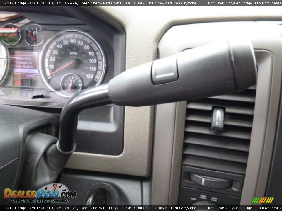 2012 Dodge Ram 1500 ST Quad Cab 4x4 Deep Cherry Red Crystal Pearl / Dark Slate Gray/Medium Graystone Photo #16