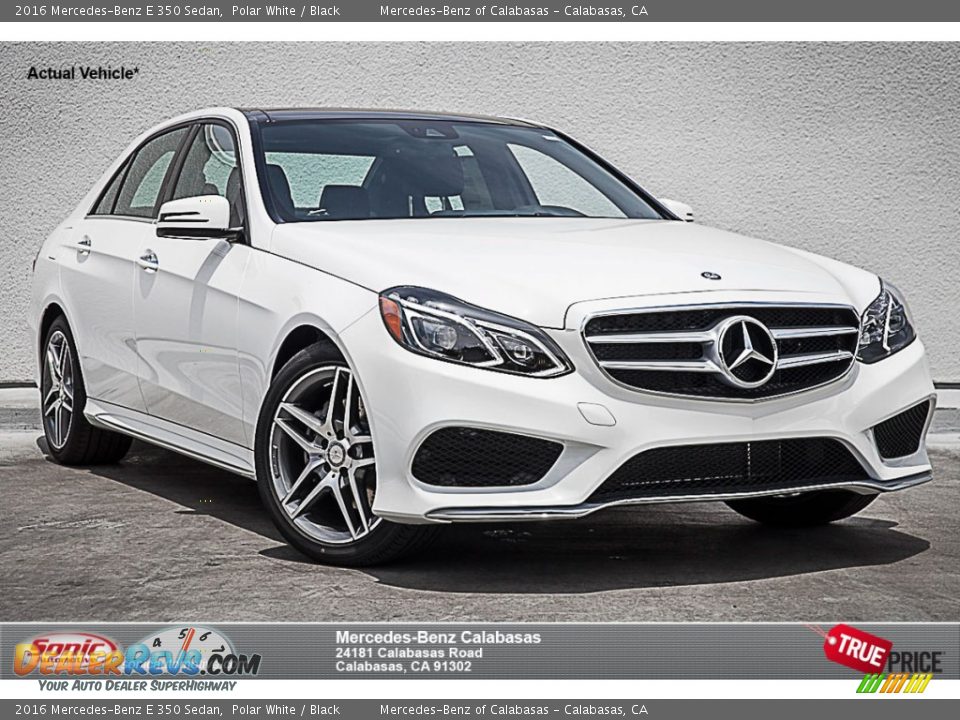 2016 Mercedes-Benz E 350 Sedan Polar White / Black Photo #1