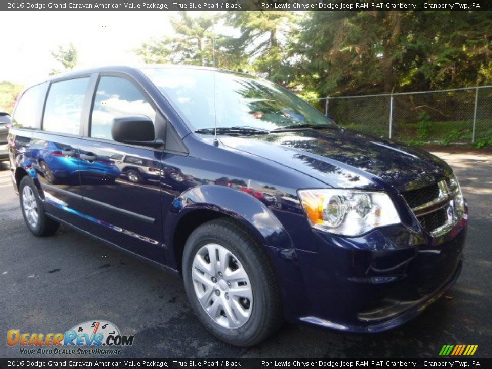 2016 Dodge Grand Caravan American Value Package True Blue Pearl / Black Photo #11