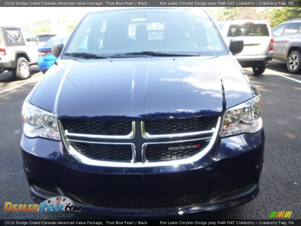 2016 Dodge Grand Caravan American Value Package True Blue Pearl / Black Photo #12