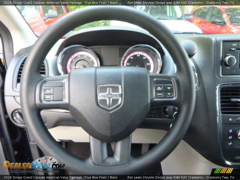 2016 Dodge Grand Caravan American Value Package True Blue Pearl / Black Photo #15