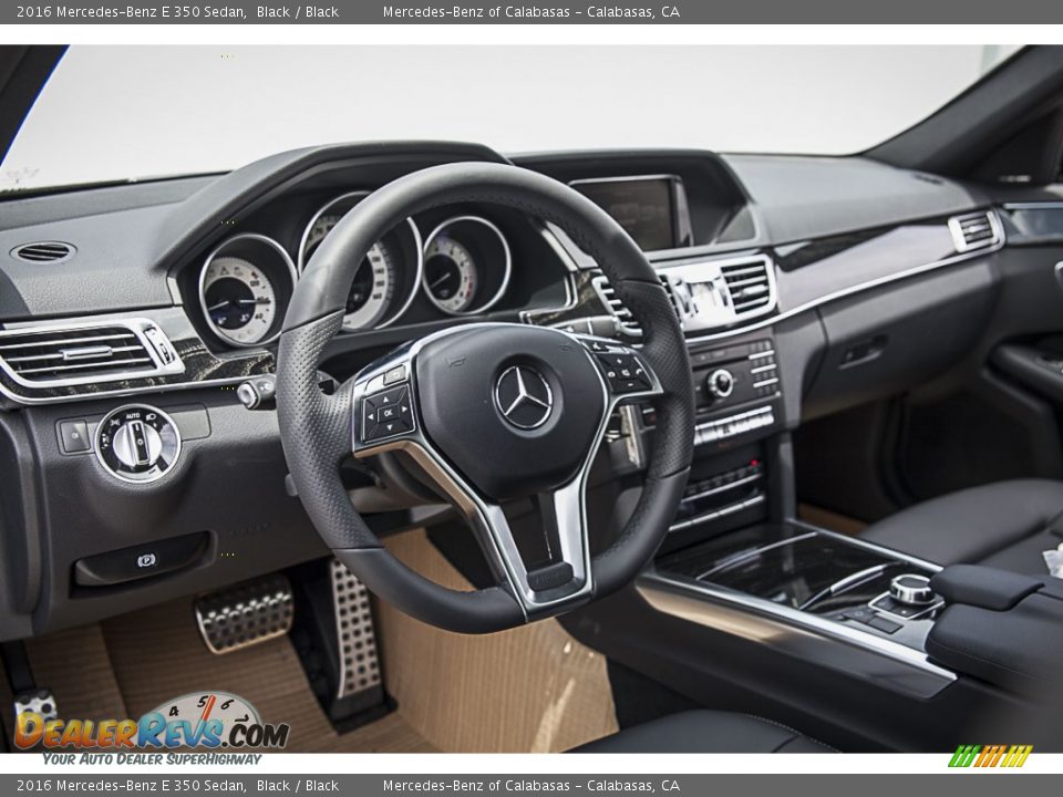 2016 Mercedes-Benz E 350 Sedan Black / Black Photo #6