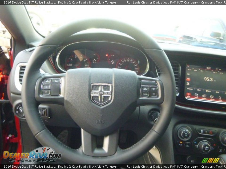 2016 Dodge Dart SXT Rallye Blacktop Steering Wheel Photo #14