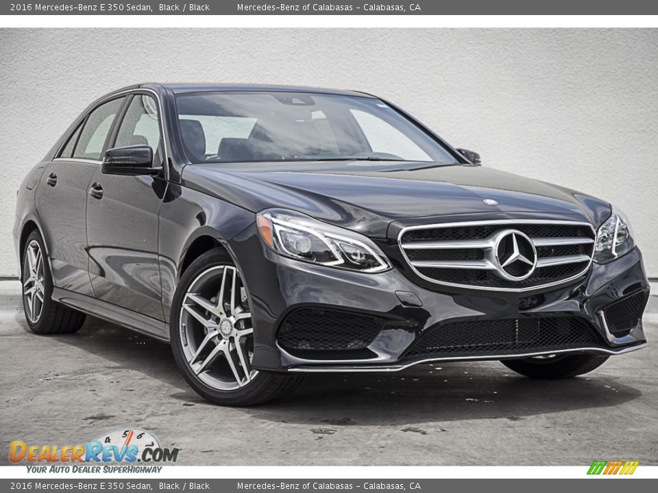 2016 Mercedes-Benz E 350 Sedan Black / Black Photo #13