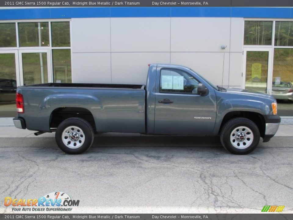 2011 GMC Sierra 1500 Regular Cab Midnight Blue Metallic / Dark Titanium Photo #2
