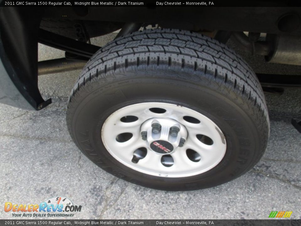 2011 GMC Sierra 1500 Regular Cab Midnight Blue Metallic / Dark Titanium Photo #3