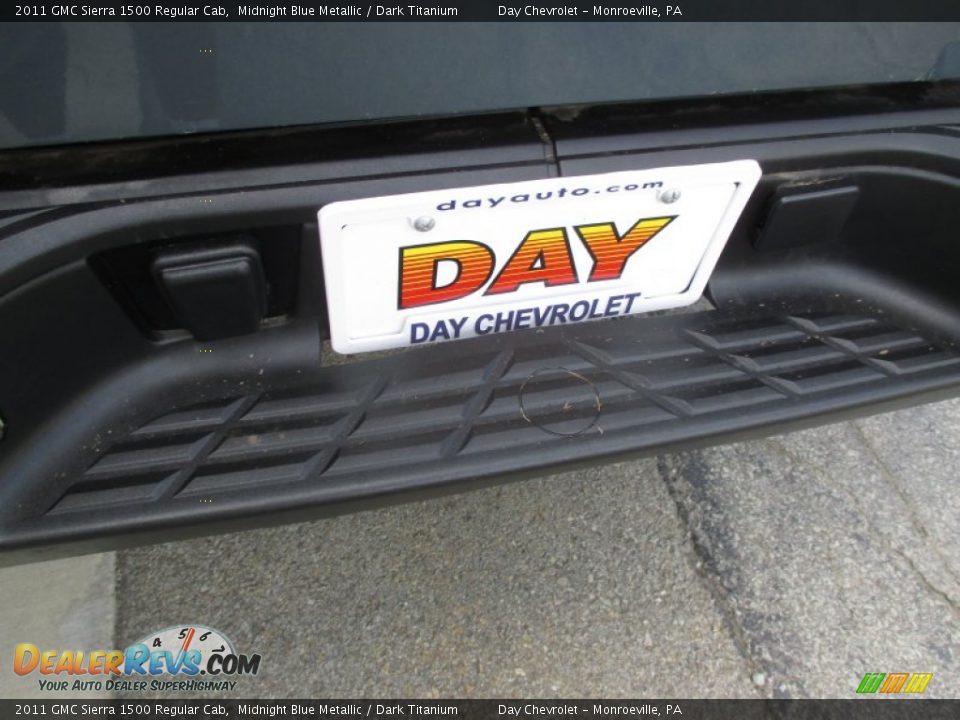 2011 GMC Sierra 1500 Regular Cab Midnight Blue Metallic / Dark Titanium Photo #7