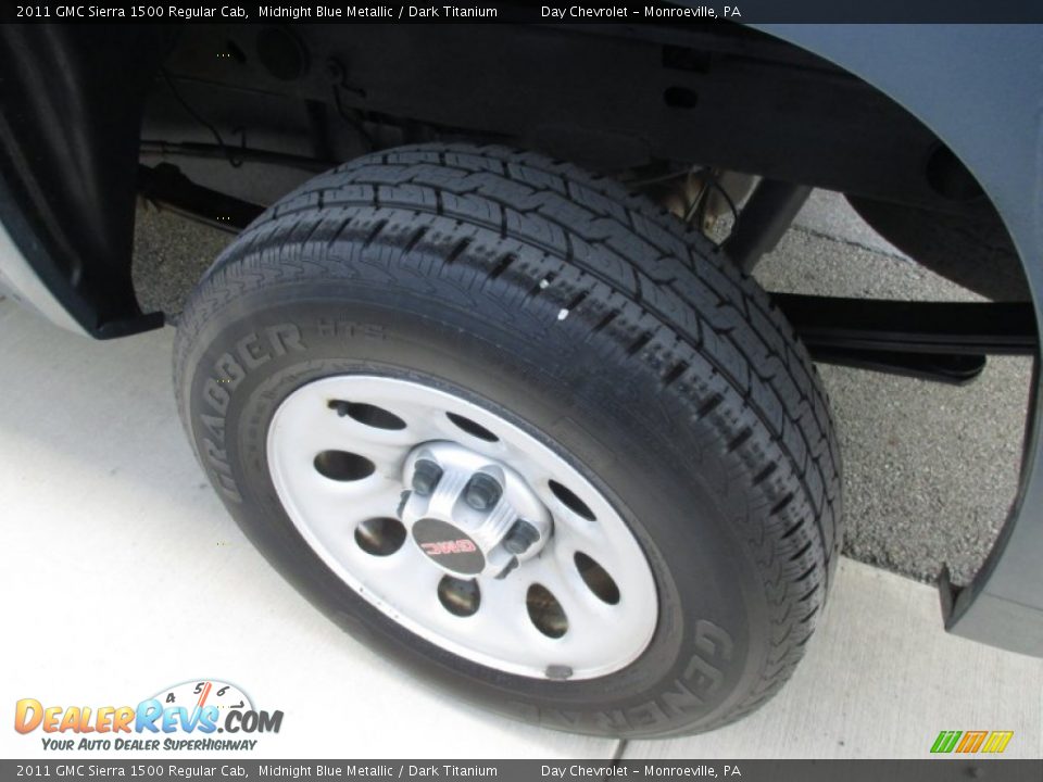 2011 GMC Sierra 1500 Regular Cab Midnight Blue Metallic / Dark Titanium Photo #9