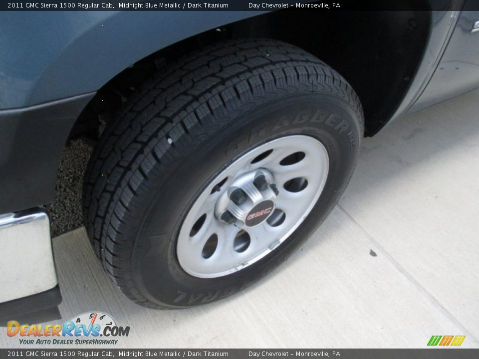 2011 GMC Sierra 1500 Regular Cab Midnight Blue Metallic / Dark Titanium Photo #11