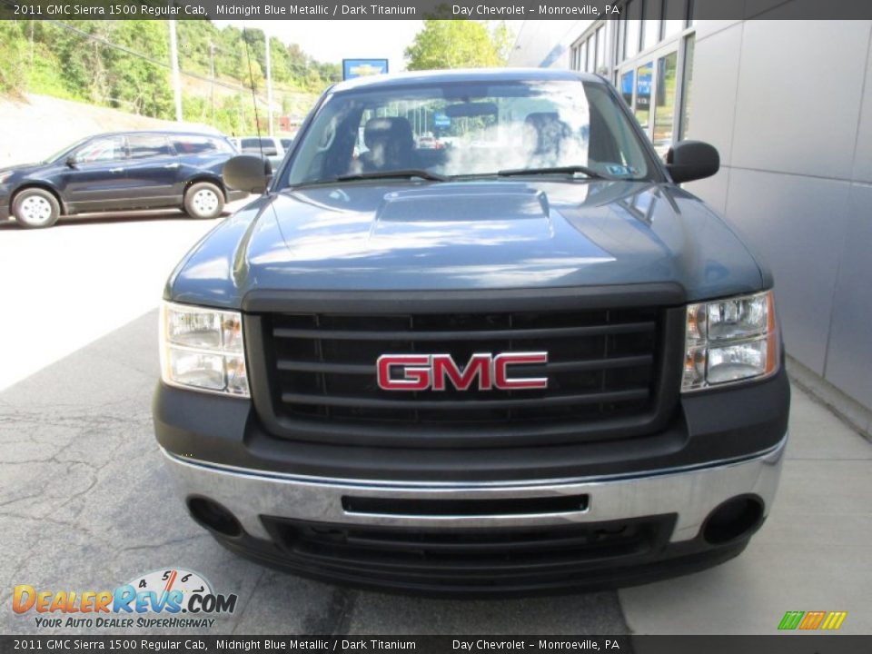 2011 GMC Sierra 1500 Regular Cab Midnight Blue Metallic / Dark Titanium Photo #12