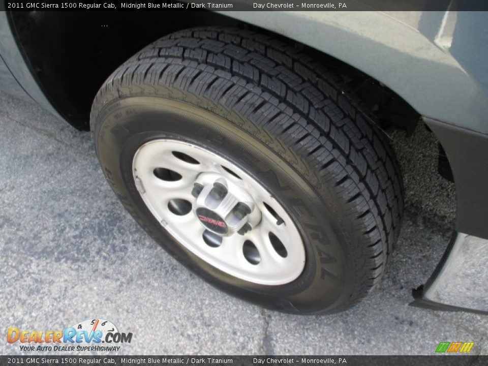 2011 GMC Sierra 1500 Regular Cab Midnight Blue Metallic / Dark Titanium Photo #14