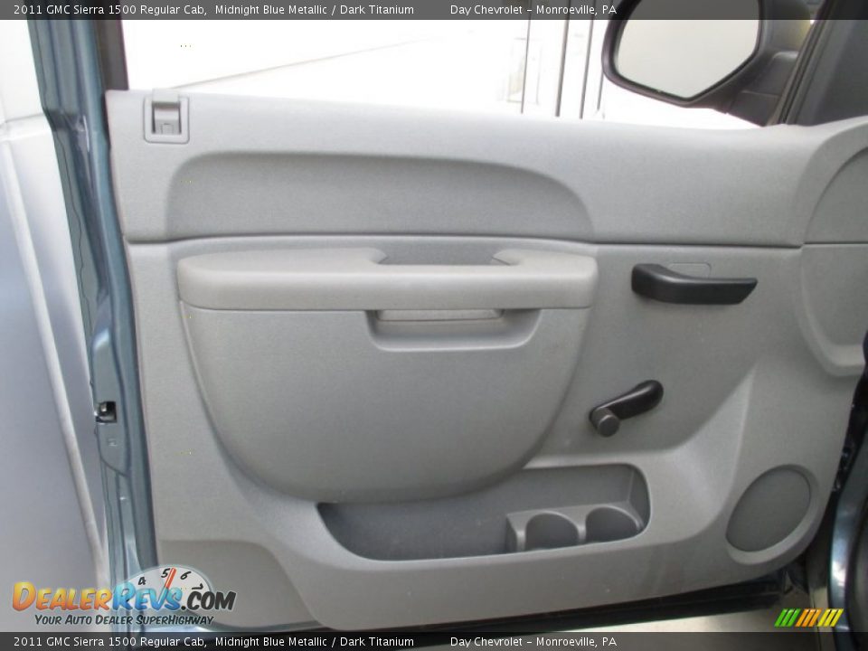 2011 GMC Sierra 1500 Regular Cab Midnight Blue Metallic / Dark Titanium Photo #17