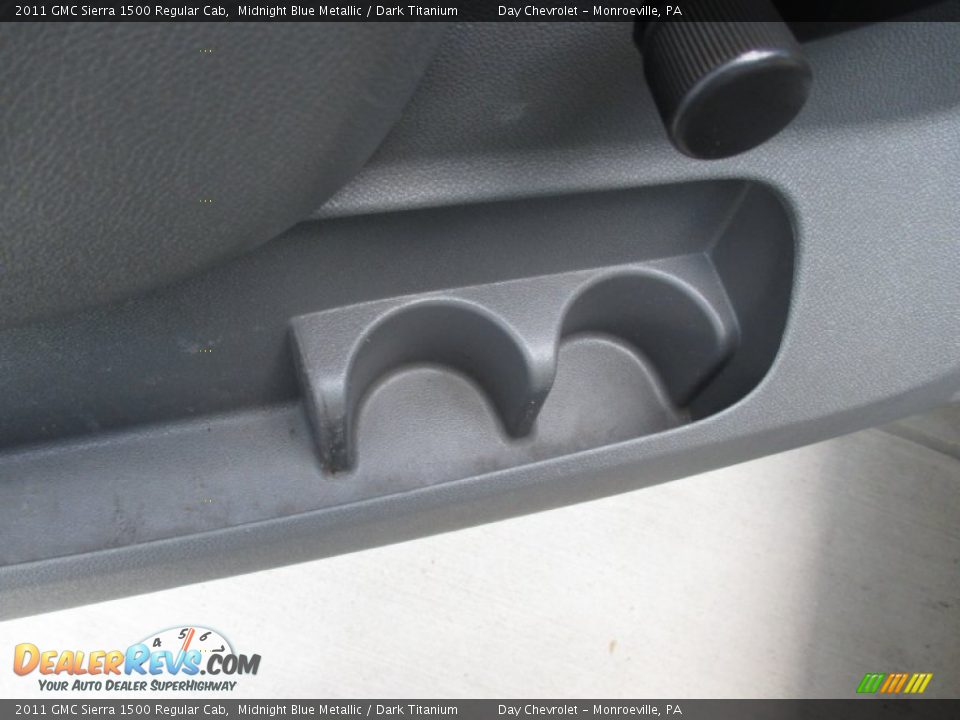 2011 GMC Sierra 1500 Regular Cab Midnight Blue Metallic / Dark Titanium Photo #18