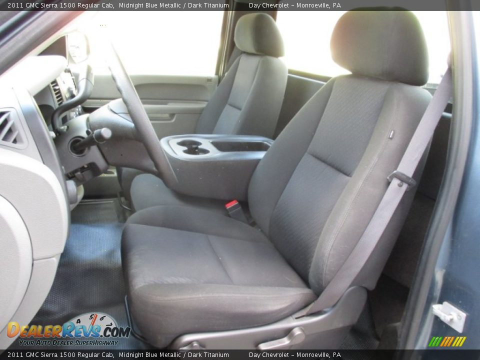 2011 GMC Sierra 1500 Regular Cab Midnight Blue Metallic / Dark Titanium Photo #19