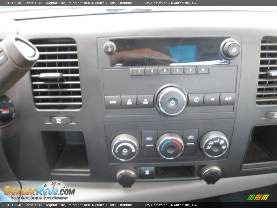 2011 GMC Sierra 1500 Regular Cab Midnight Blue Metallic / Dark Titanium Photo #23