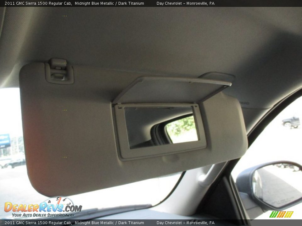 2011 GMC Sierra 1500 Regular Cab Midnight Blue Metallic / Dark Titanium Photo #26
