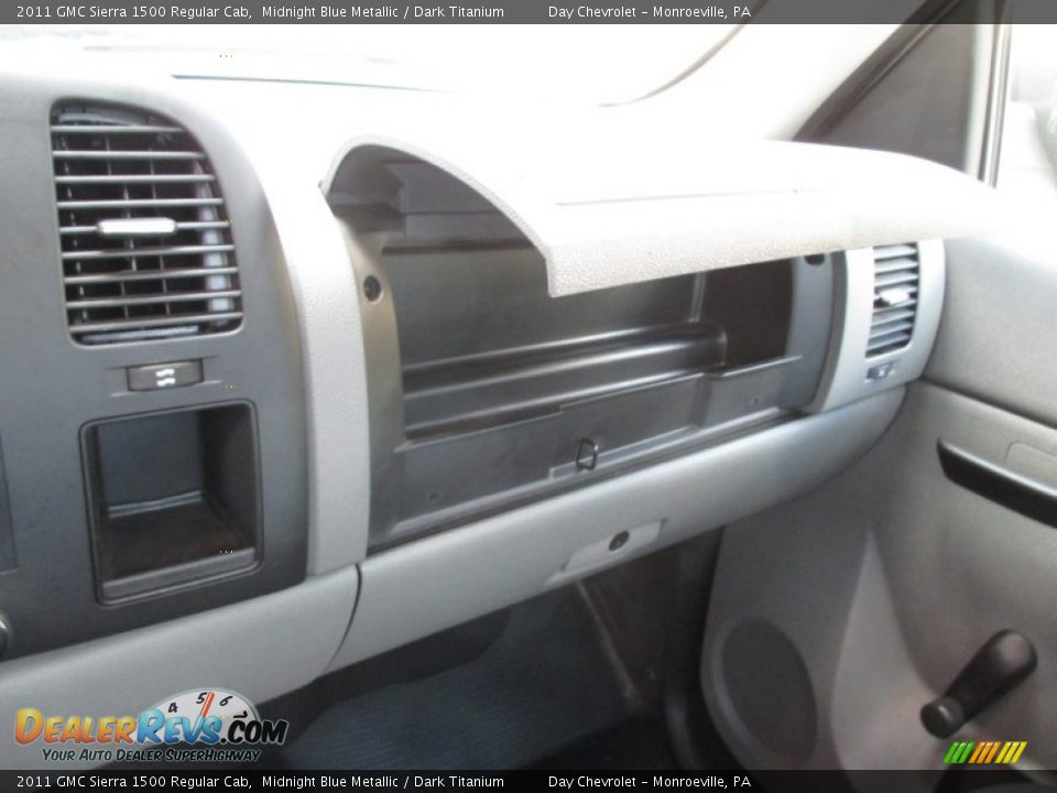 2011 GMC Sierra 1500 Regular Cab Midnight Blue Metallic / Dark Titanium Photo #27