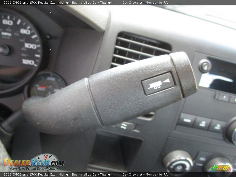 2011 GMC Sierra 1500 Regular Cab Midnight Blue Metallic / Dark Titanium Photo #29