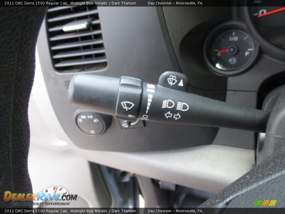 2011 GMC Sierra 1500 Regular Cab Midnight Blue Metallic / Dark Titanium Photo #31