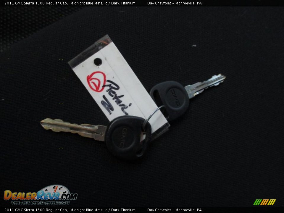2011 GMC Sierra 1500 Regular Cab Midnight Blue Metallic / Dark Titanium Photo #32