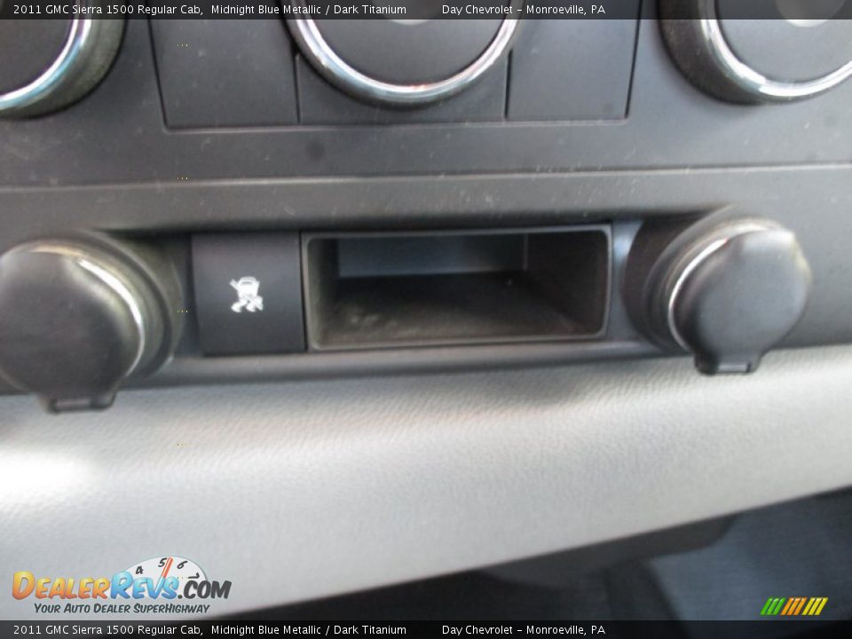 2011 GMC Sierra 1500 Regular Cab Midnight Blue Metallic / Dark Titanium Photo #34