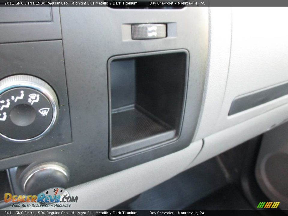 2011 GMC Sierra 1500 Regular Cab Midnight Blue Metallic / Dark Titanium Photo #35