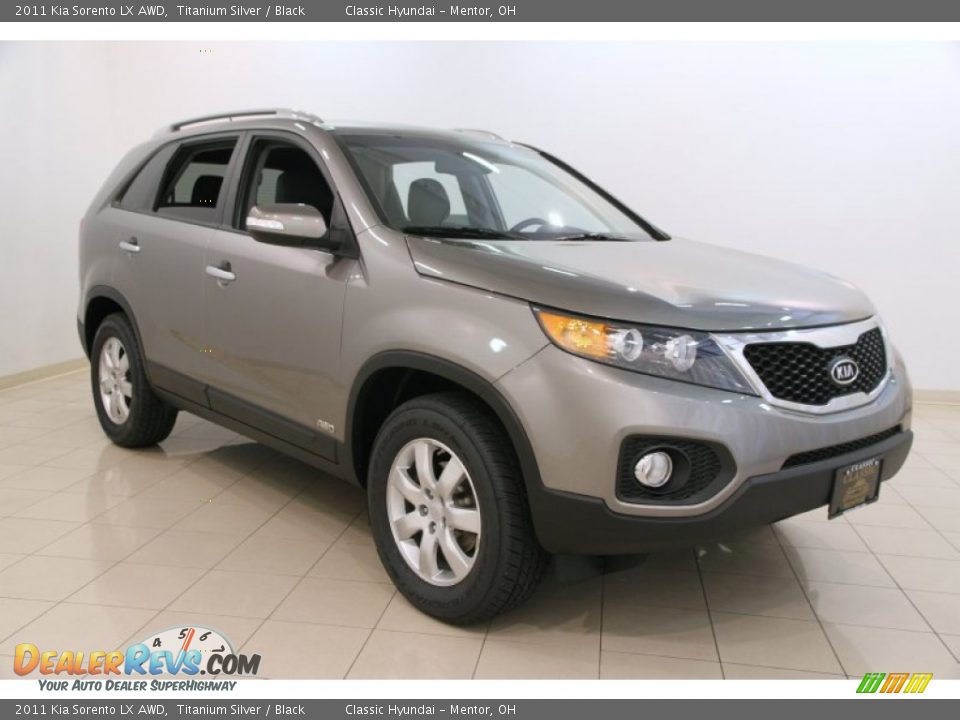 2011 Kia Sorento LX AWD Titanium Silver / Black Photo #1