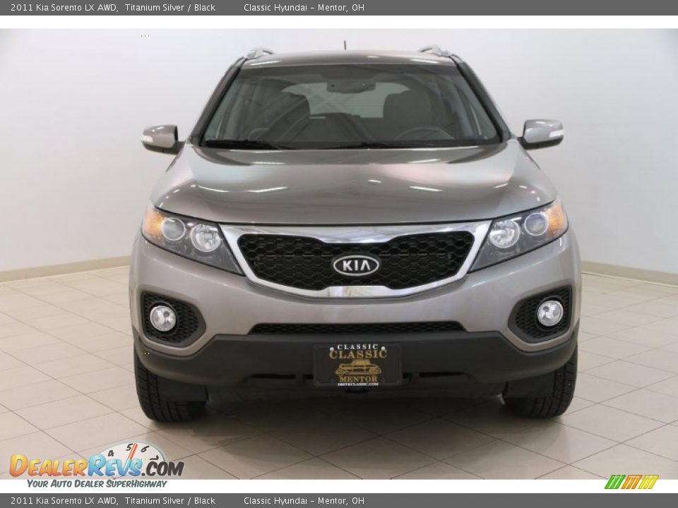 2011 Kia Sorento LX AWD Titanium Silver / Black Photo #2