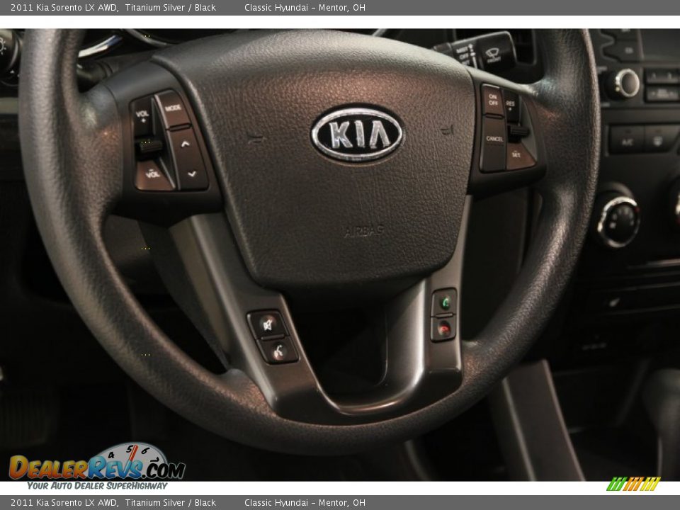 2011 Kia Sorento LX AWD Titanium Silver / Black Photo #6