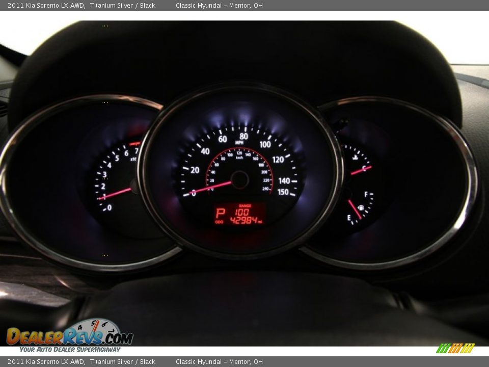 2011 Kia Sorento LX AWD Titanium Silver / Black Photo #7