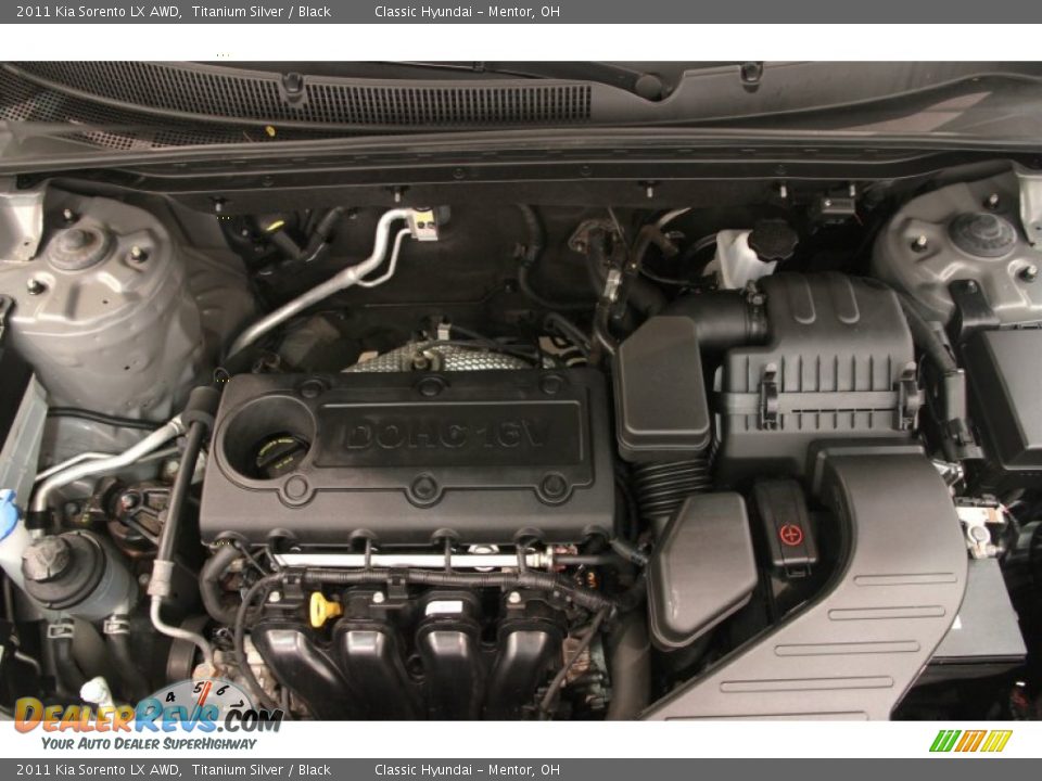 2011 Kia Sorento LX AWD Titanium Silver / Black Photo #14
