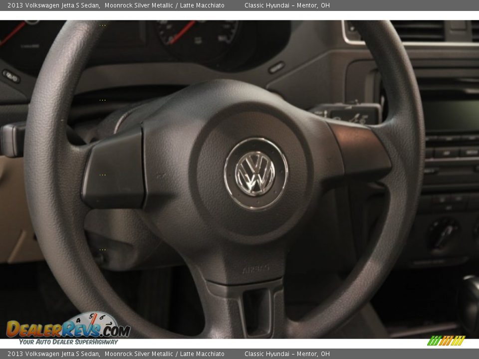 2013 Volkswagen Jetta S Sedan Moonrock Silver Metallic / Latte Macchiato Photo #6