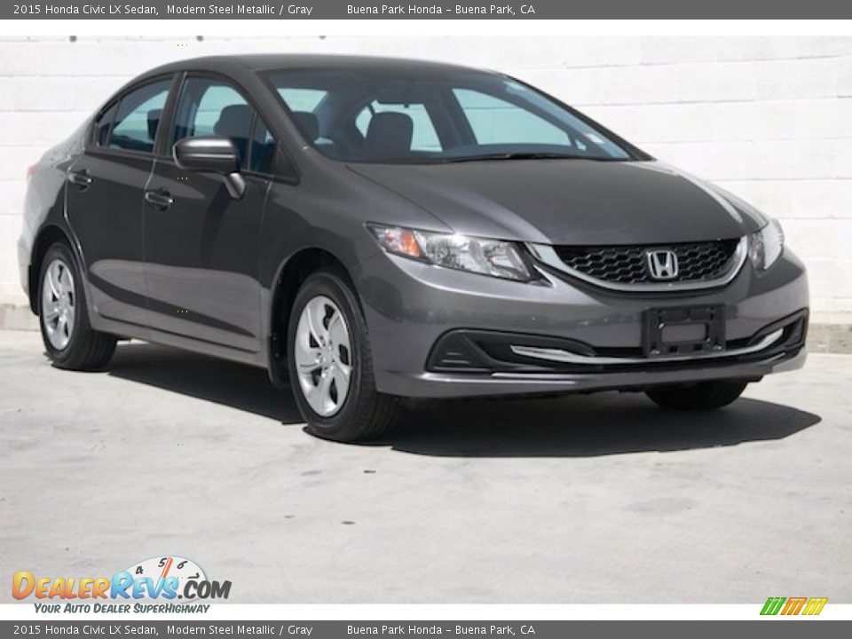 Front 3/4 View of 2015 Honda Civic LX Sedan Photo #1