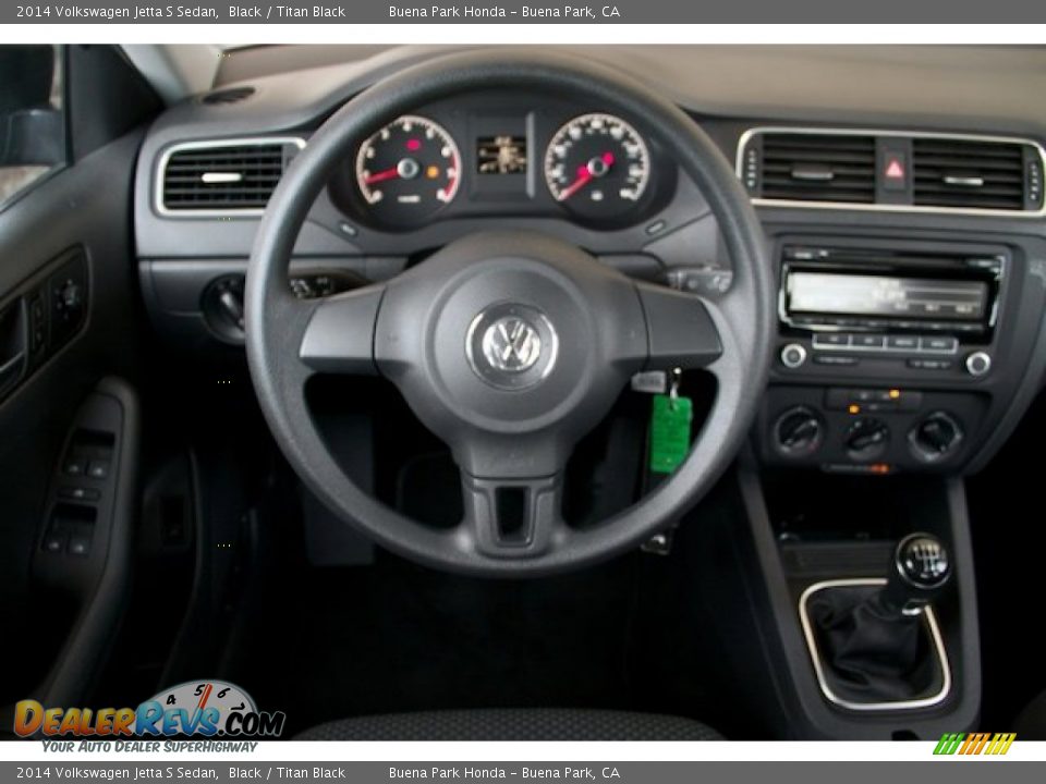 2014 Volkswagen Jetta S Sedan Black / Titan Black Photo #5