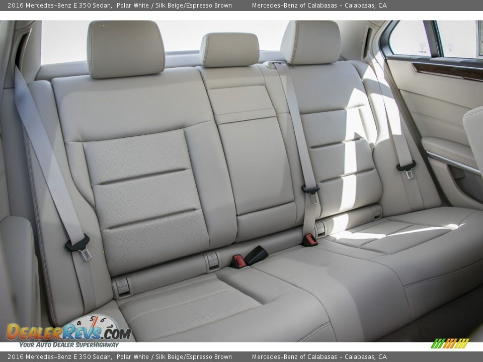 2016 Mercedes-Benz E 350 Sedan Polar White / Silk Beige/Espresso Brown Photo #2