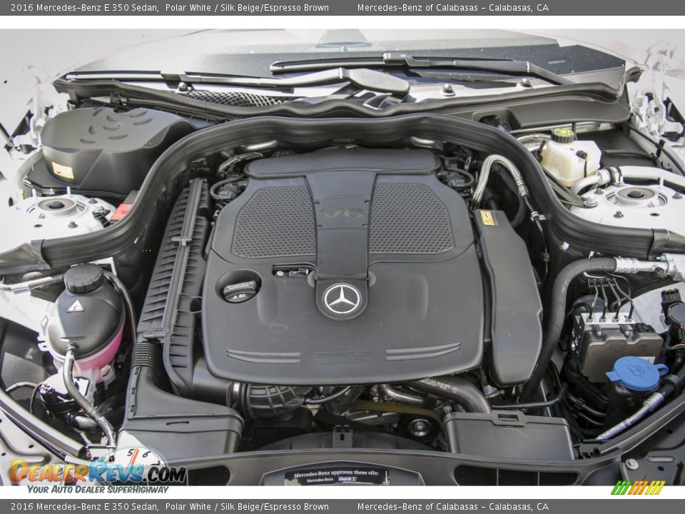 2016 Mercedes-Benz E 350 Sedan Polar White / Silk Beige/Espresso Brown Photo #7