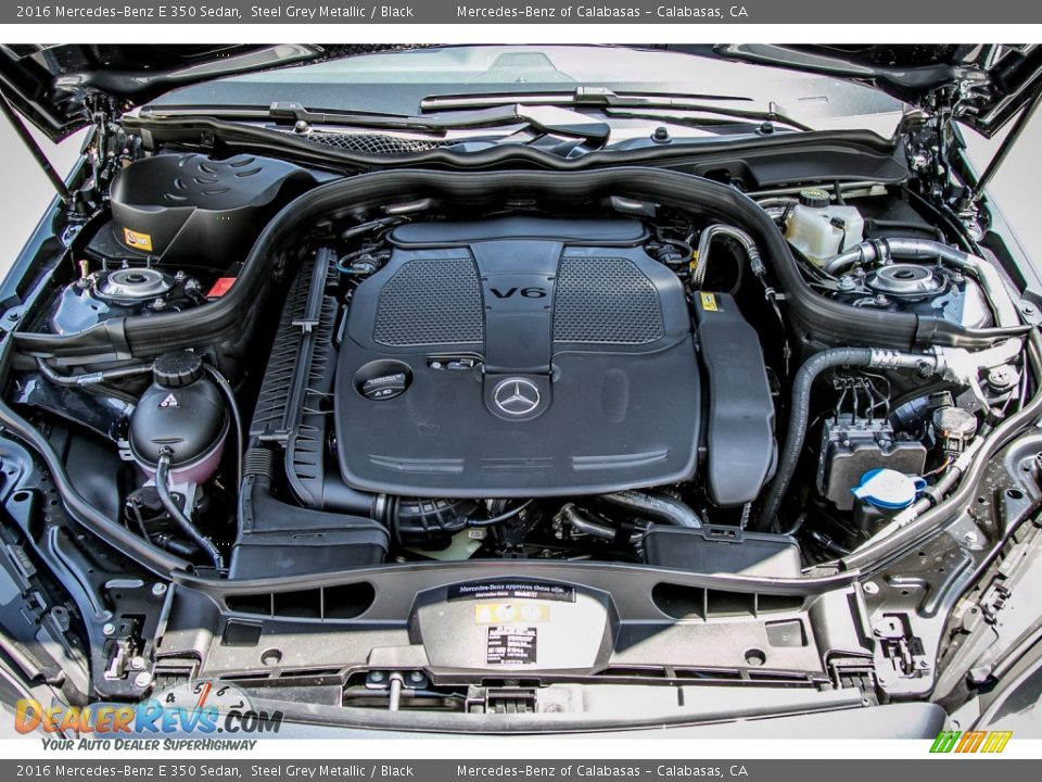 2016 Mercedes-Benz E 350 Sedan Steel Grey Metallic / Black Photo #7
