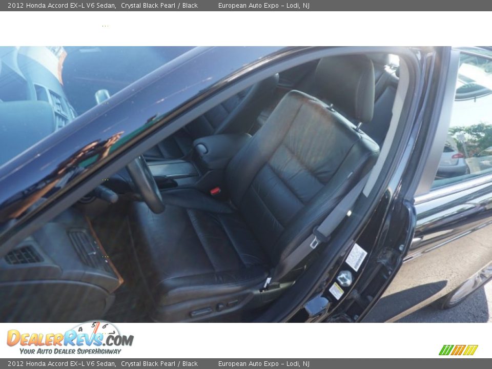 2012 Honda Accord EX-L V6 Sedan Crystal Black Pearl / Black Photo #6