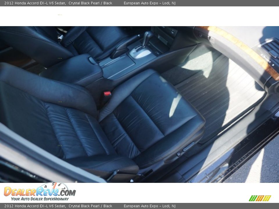 2012 Honda Accord EX-L V6 Sedan Crystal Black Pearl / Black Photo #7